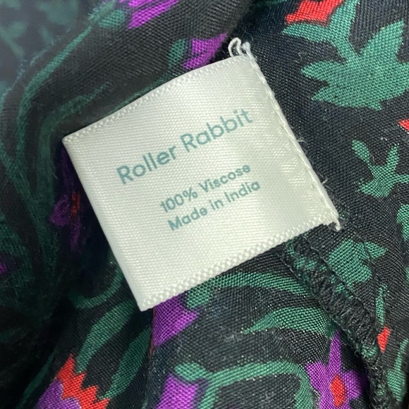 Roller Rabbit Favela Floral Split Neck Blouse - Picture 10 of 11